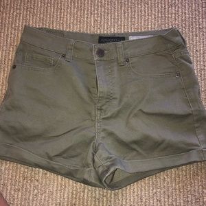 Olive Green Aeropostale Midi Shorts